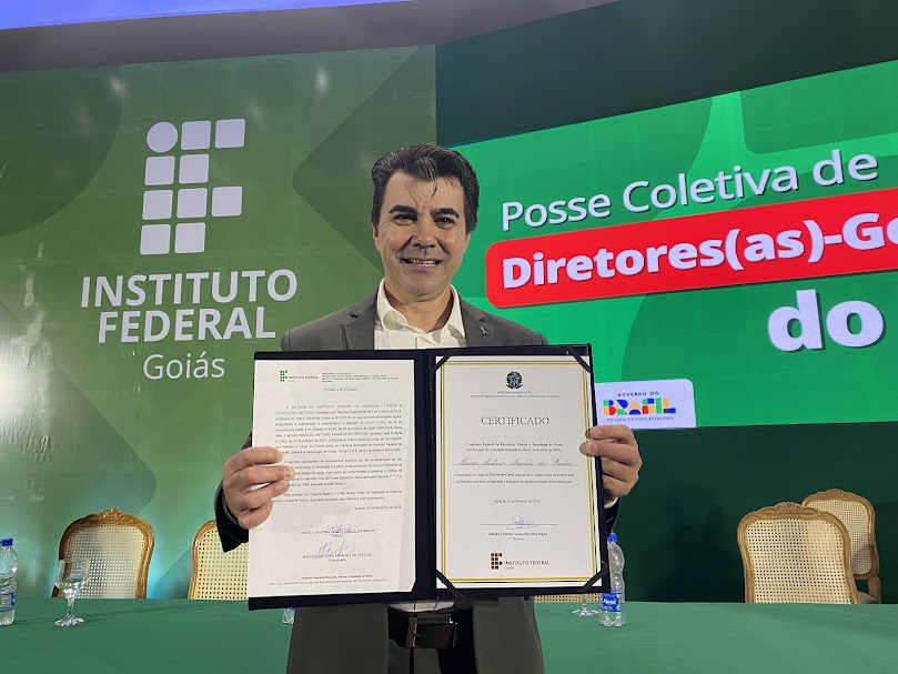 Na ocasião foi empossado para o cargo de diretor do Câmpus Itumbiara o prof. Marcos Antônio Arantes de Freitas